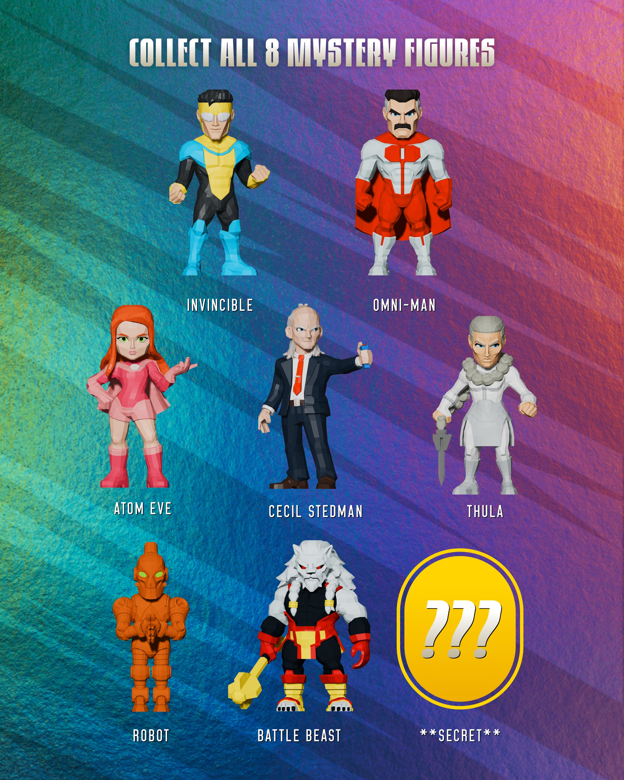 Invincible VS x Boba Bear Mystery Figure Blind Box Invincible VS x Boba Bear Mystery Figure Blind Box